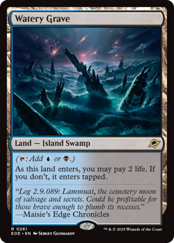 Watery Grave Edge of Eternities NM Land Rare MAGIC THE GATHERING CARD ABUGames - Image 1