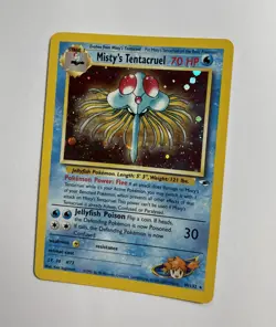 Gym Heroes Misty’s Tentacruel Holo 10/132 Rare WOTC Pokemon Card *Swirl* NM Mint - Image 3