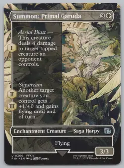 MTG - Final Fantasy - Summon: Primal Garuda (Borderless) #360 -g577 - Image 1