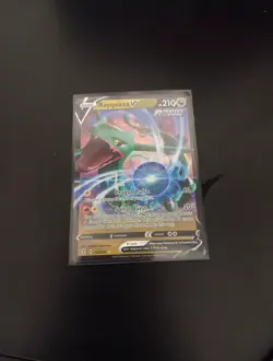 Pokemon Rayquaza v Evolving Skies Ultra Rare Card 110/203 Rapid Strike 2021 - Image 1