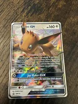 Pokemon Eevee GX SM175 Sun & Moon Black Star Promo Holo Card NM/M - Image 1