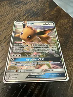 Pokemon Eevee GX SM175 Sun & Moon Black Star Promo Holo Card NM/M - Image 2