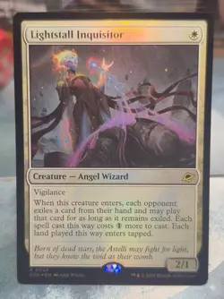 FOIL R 0024 Lightstall Inquisitor Angel Wizard Rare Edge of Eternities MTG Card - Image 1