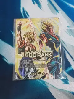 Dragon Ball Fusion World God Rank Energy Marker Digital 1st Anniversary Card - Image 1