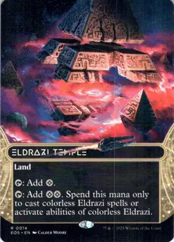 MTG Eldrazi Temple (14) (Borderless) (14) | NM | Edge of Eternities (EOS) - Image 1