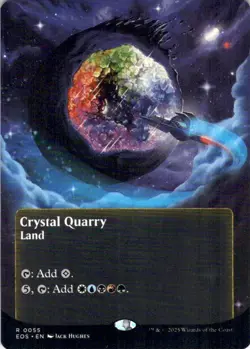 MTG Crystal Quarry (55) (Borderless) (55) | NM | Edge of Eternities (EOS) - Image 1