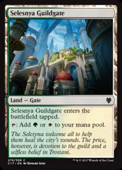 Selesnya Guildgate - Light Play MTG Commander 2017 - Image 1