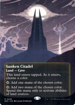 MTG Sunken Citadel (86) (Borderless) (86) | NM | Edge of Eternities (EOS) - Image 1