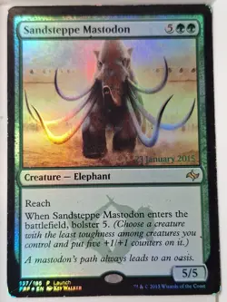 Sandsteppe Mastodon - FOIL - Prerelease Promo - Magic the Gathering MTG Nice! - Image 1