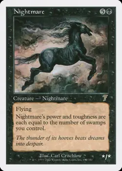 MTG - Nightmare - Seventh Edition - X1 - (LP) - - Image 1
