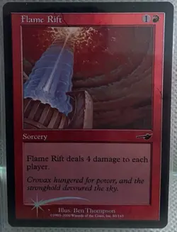 MTG Flame Rift FOIL Nemesis Magic: the Gathering MTG LP Free Ship - Image 1
