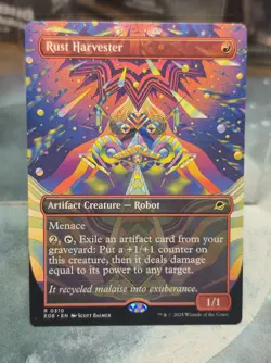 R 0310 Rust Harvester SURREAL SPACE BORDERLESS Edge of Eternities EOE MTG Card - Image 1