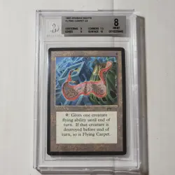 MTG Flying Carpet Arabian Nights Beckett Graded 8 - Image 1