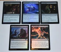 MTG 5x Black FOIL Lot Unburial Rites, Rise From the Grave, Night Terrors - Image 1