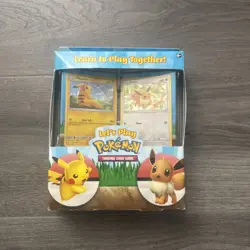 Let's Play Pokemon Pikachu and Eevee Collectible Box W/ 2 Decks New Sealed - Image 1