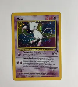 Mew Holo 9 Pokemon The Movie Black Star Promo 1999 WOTC Pokemon Card TCG NM Mint - Image 1