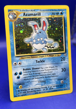 2000 Pokemon Neo Genesis Unlimited Azumarill Holo Rare 2/111 WOTC LP+ - Image 2