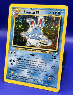 2000 Pokemon Neo Genesis Unlimited Azumarill Holo Rare 2/111 WOTC LP+ - Image 3