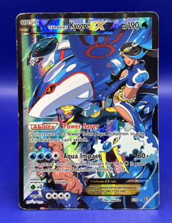 2015 Pokemon XY Double Crisis Full Art Team Aqua’s Kyogre EX 6/34 DMG - Image 1