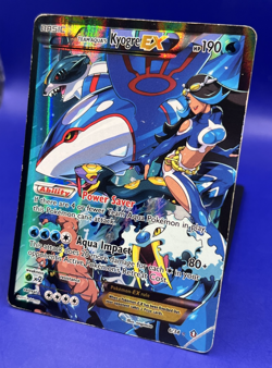 2015 Pokemon XY Double Crisis Full Art Team Aqua’s Kyogre EX 6/34 DMG - Image 3