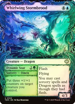 Foil Whirlwing Stormbrood (Showcase) [Tarkir: Dragonstorm] MTG - Image 1