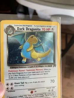 Pokemon Dark Dragonite Holo Rare Team Rockets Set 5/82 - Image 3