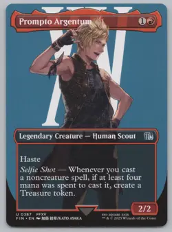 MTG - Final Fantasy - Prompto Argentum (Borderless) #387 -g575 - Image 1