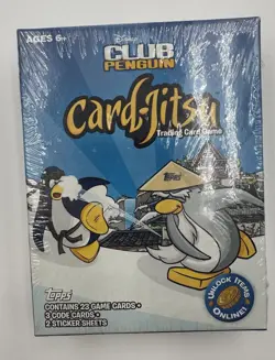 2011 TOPPS CLUB PENGUIN CARD- Card JITSU HANGER BOX - Image 3