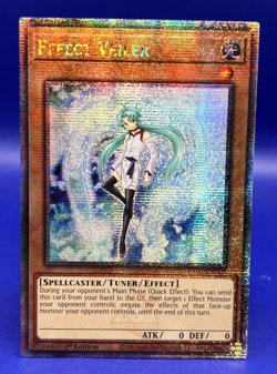 YuGiOh Effect Veiler Quarter Century Secret Rare RA01-EN003 NM 1st Edition - Image 1