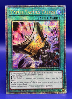 2020 YuGiOh! Triple Tactics Talent RA01-EN063 Quarter Century Secret Rare 1st Ed - Image 1