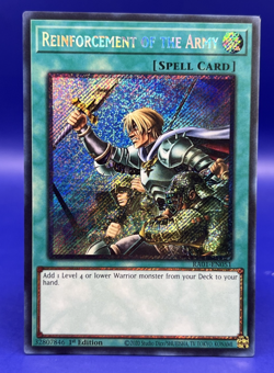 Yugioh Reinforcement of the Army Quarter Century Secret 1st Ed RA01-EN051 NM - Image 1