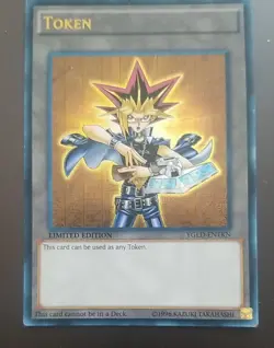 Yugioh Yami Yugi Token YGLD-ENTKN Unlimited Edition Ultra Rare - Image 1