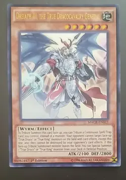 Yugioh Dreiath III, the True Dracocavalry General MACR-EN023 Ultra 1st Ed NM - Image 1