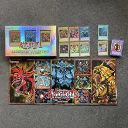 Yugioh Legendary Collection Box 2013 Limited Cards, Gameboard, Blue Eyes Rare - Image 1