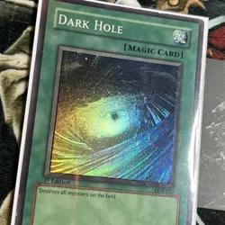 Dark Hole LOB-052 1st Edition HP Legend of Blue Eyes OG Classic YUGIOH - Image 2
