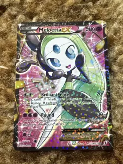 Meloetta EX RC25/RC25 Legendary Treasures Full Art Holo Rare Pokemon Card LP - Image 1