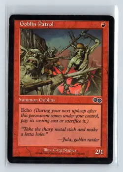 GOBLIN PATROL - MTG Magic the Gathering Card - Urza's Saga - Common - Image 1