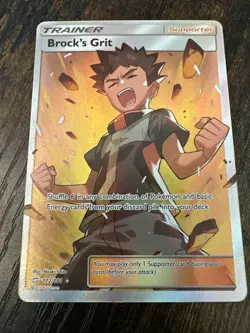 Brocks Grit 172/181 SM Team Up Holo Full Art Pokemon TCG Card NEAR MINT/ MINT - Image 2