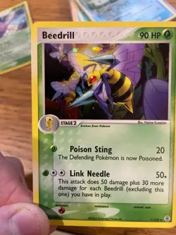 NM! Beedrill (1/112) EX Fire Red & Leaf Green Holo Rare Pokemon Card! - Image 3