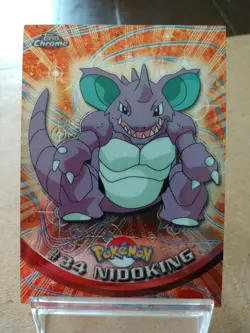 Nidoking #34 Topps Chrome Pokemon Card 2000 - Image 1