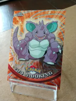 Nidoking #34 Topps Chrome Pokemon Card 2000 - Image 2