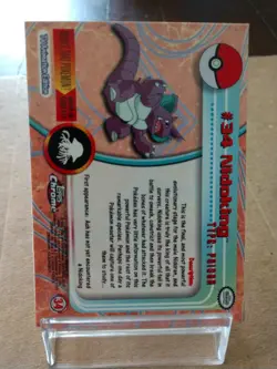 Nidoking #34 Topps Chrome Pokemon Card 2000 - Image 4