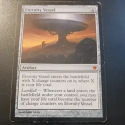 Mtg Eternity Vessel MP/LP Zendikar Artifact Magic Mythic Rare Card - Image 1