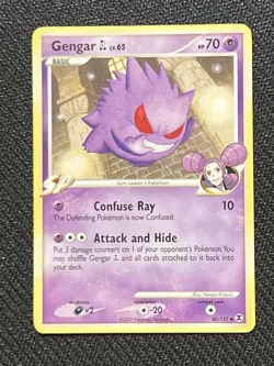Pokemon TCG Gengar GL 40/111 Nonholo Uncommon Card Rising Rivals 2009 - Image 1