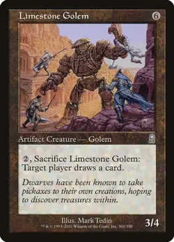 MTG Odyssey --- LIMESTONE GOLEM --- Uncommon! NM! Magic the Gathering! - Image 3