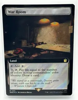 War Room (Extended Art) (Surge Foil) Magic MTG Doctor Who (1124) - Image 1