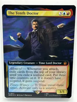 The Tenth Doctor (Extended Art) (Surge Foil) Magic MTG Doctor Who (1037) - Image 1