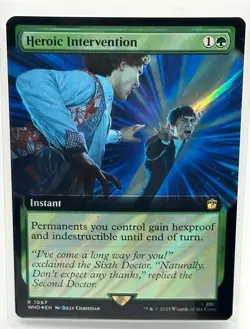 Heroic Intervention (Extended Art) (Surge Foil) Magic MTG Doctor Who (1067) - Image 1