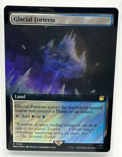 Glacial Fortress (Extended Art) (Surge Foil) Magic MTG Doctor Who (1092) - Image 1