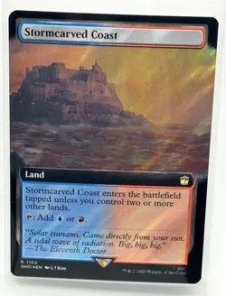 Stormcarved Coast (Extended Art) (Surge Foil) Magic MTG Doctor Who (1109) - Image 1